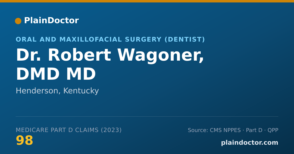 Shareable card for Robert Wagoner, DMD MD - Oral and Maxillofacial Surgery (Dentist), Henderson, KY