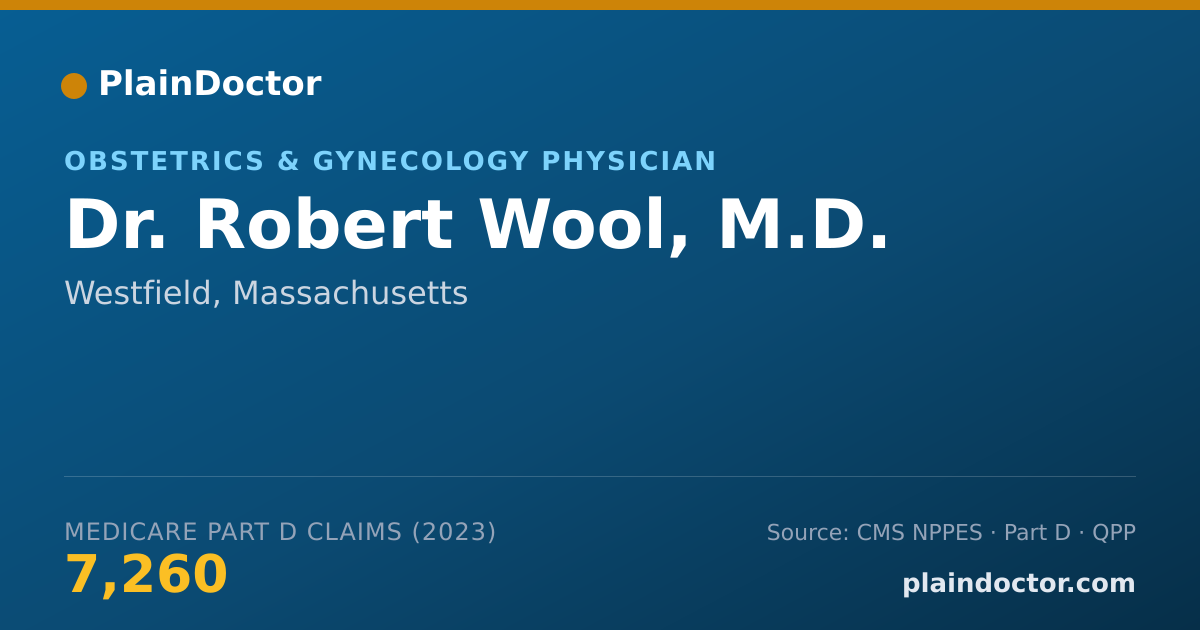 Shareable card for Robert Wool, M.D. - Obstetrics & Gynecology Physician, Westfield, MA