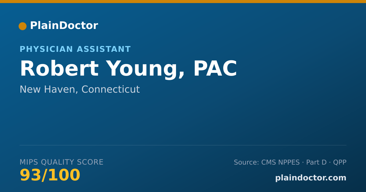 Shareable card for Robert Young, PAC - Physician Assistant, New Haven, CT