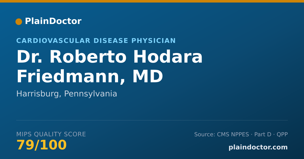 Shareable card for Roberto Hodara Friedmann, MD - Cardiovascular Disease Physician, Harrisburg, PA
