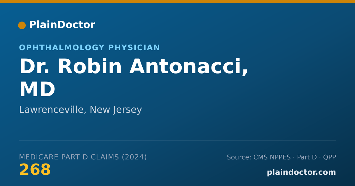 Shareable card for Robin Antonacci, MD - Ophthalmology Physician, Lawrenceville, NJ