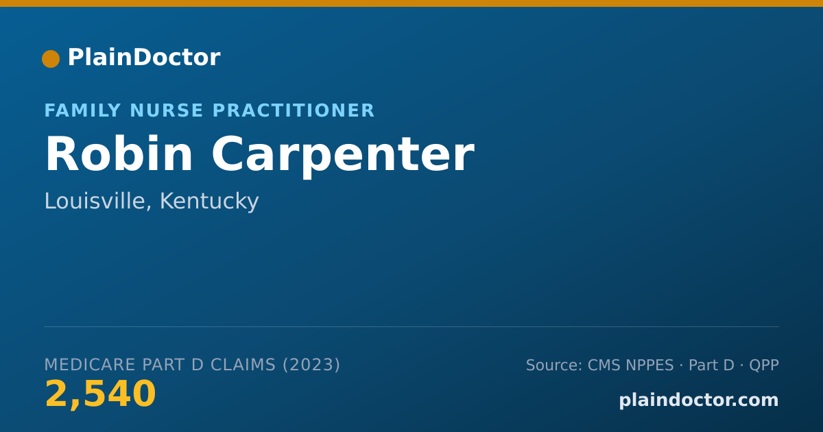 Shareable card for Robin Carpenter - Family Nurse Practitioner, Louisville, KY