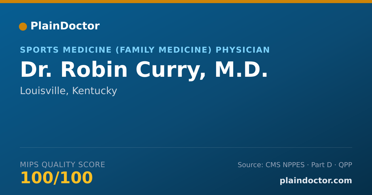 Shareable card for Robin Curry, M.D. - Family Medicine Physician, Louisville, KY