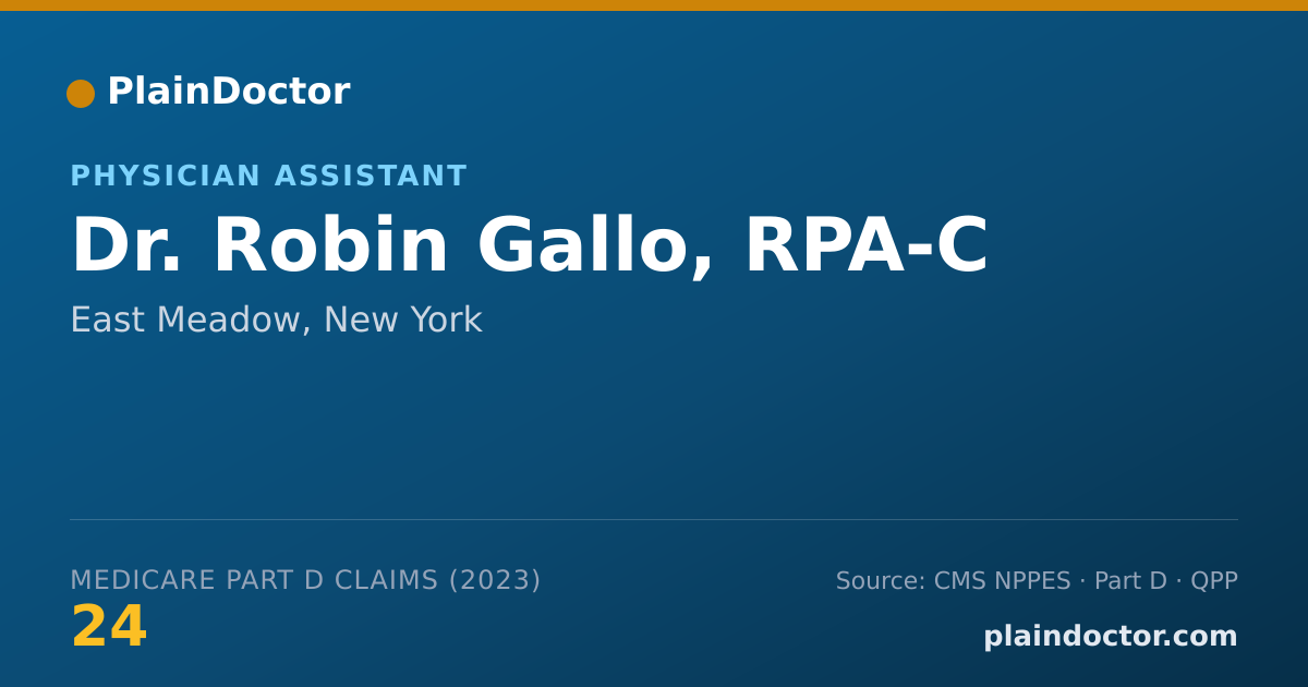 Shareable card for Robin Gallo, RPA-C - Physician Assistant, East Meadow, NY