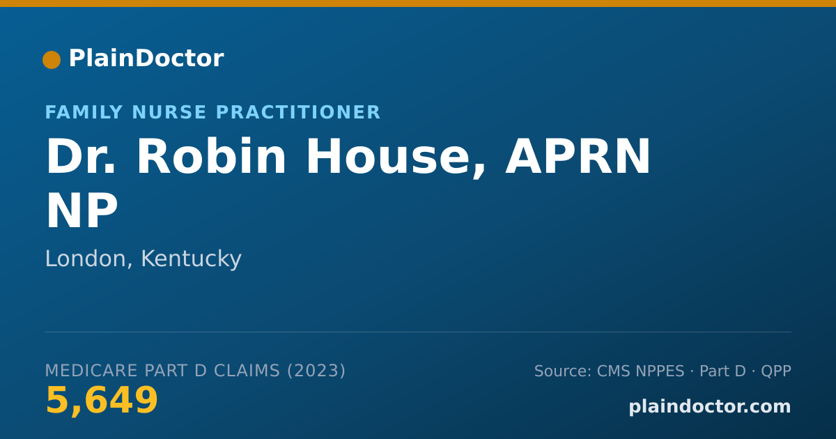 Shareable card for Robin House, APRN NP - Family Nurse Practitioner, London, KY