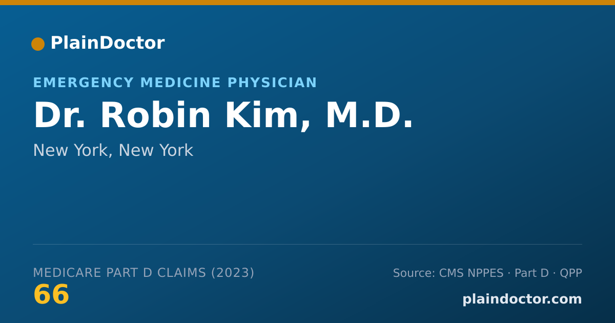 Shareable card for Robin Kim, M.D. - Emergency Medicine Physician, New York, NY