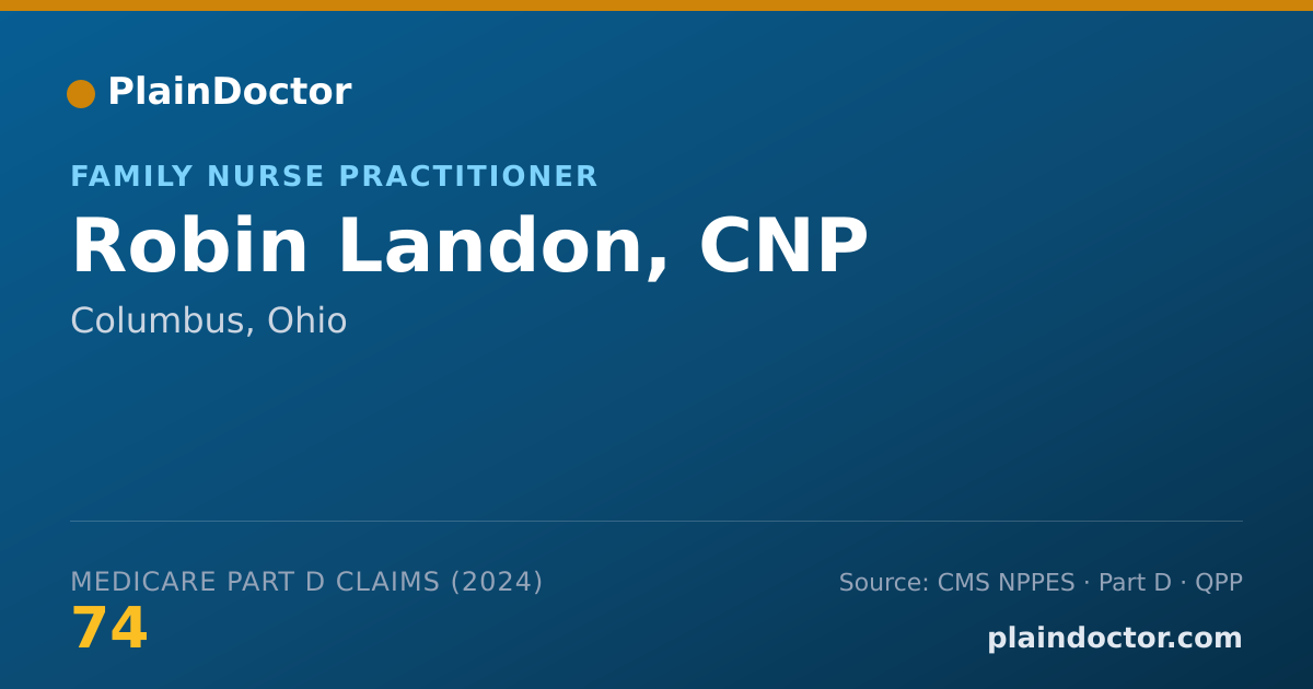 Shareable card for Robin Landon, CNP - Family Nurse Practitioner, Columbus, OH