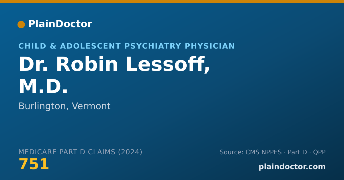 Shareable card for Robin Lessoff, M.D. - Child & Adolescent Psychiatry Physician, Burlington, VT