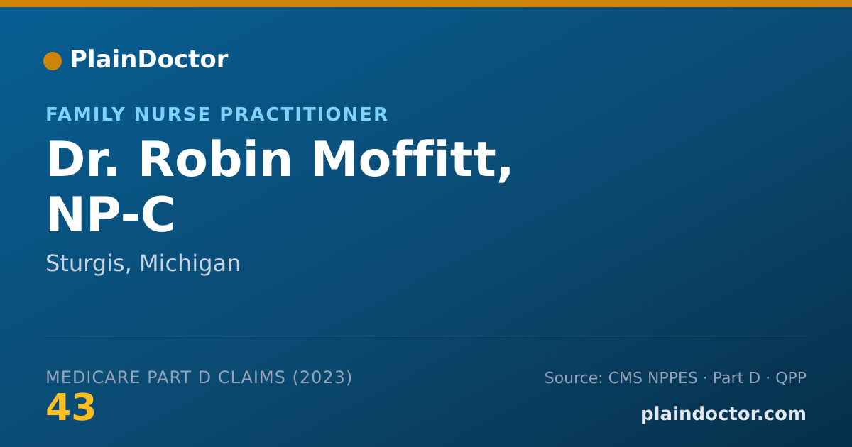 Shareable card for Robin Moffitt, NP-C - Family Nurse Practitioner, Sturgis, MI