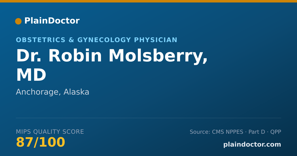 Shareable card for Robin Molsberry, MD - Obstetrics & Gynecology Physician, Anchorage, AK