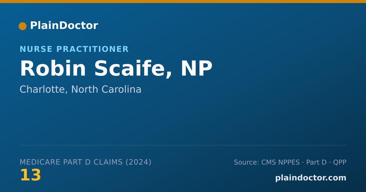Shareable card for Robin Scaife, NP - Nurse Practitioner, Charlotte, NC