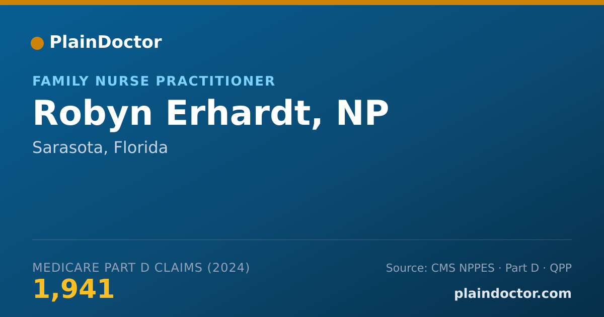 Shareable card for Robyn Erhardt, NP - Family Nurse Practitioner, Sarasota, FL