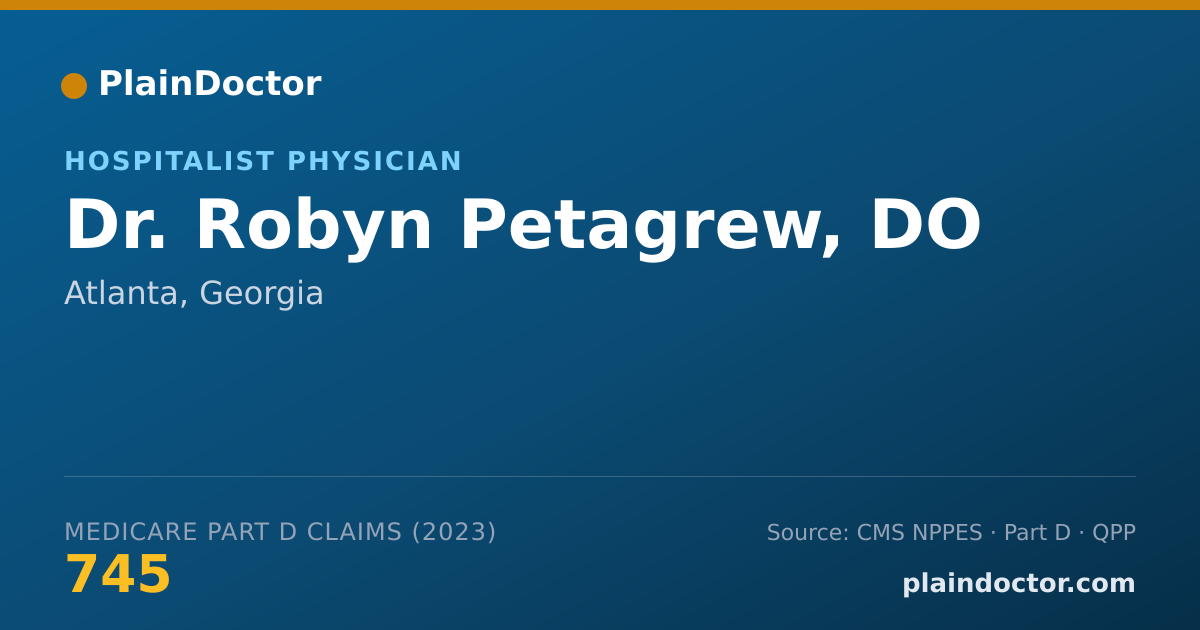 Shareable card for Robyn Petagrew, DO - Hospitalist Physician, Atlanta, GA