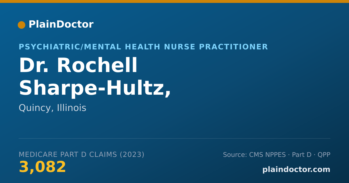 Shareable card for Rochell Sharpe-Hultz, APRN-PMHNP - Psychiatric/Mental Health Nurse Practitioner, Quincy, IL