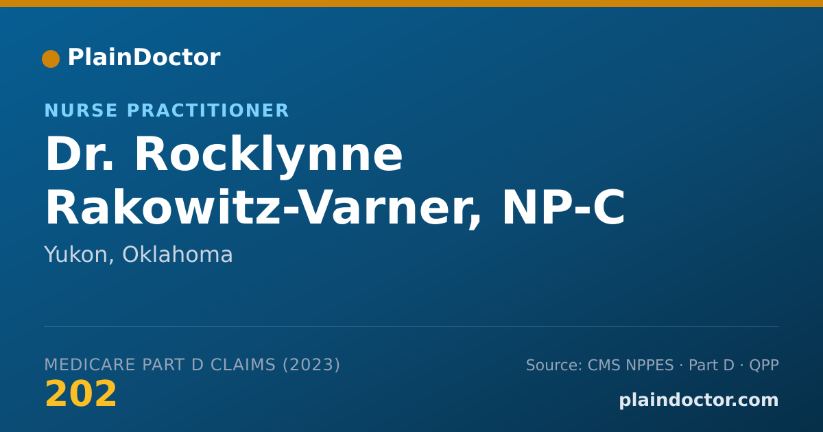 Shareable card for Rocklynne Rakowitz-Varner, NP-C - Nurse Practitioner, Yukon, OK