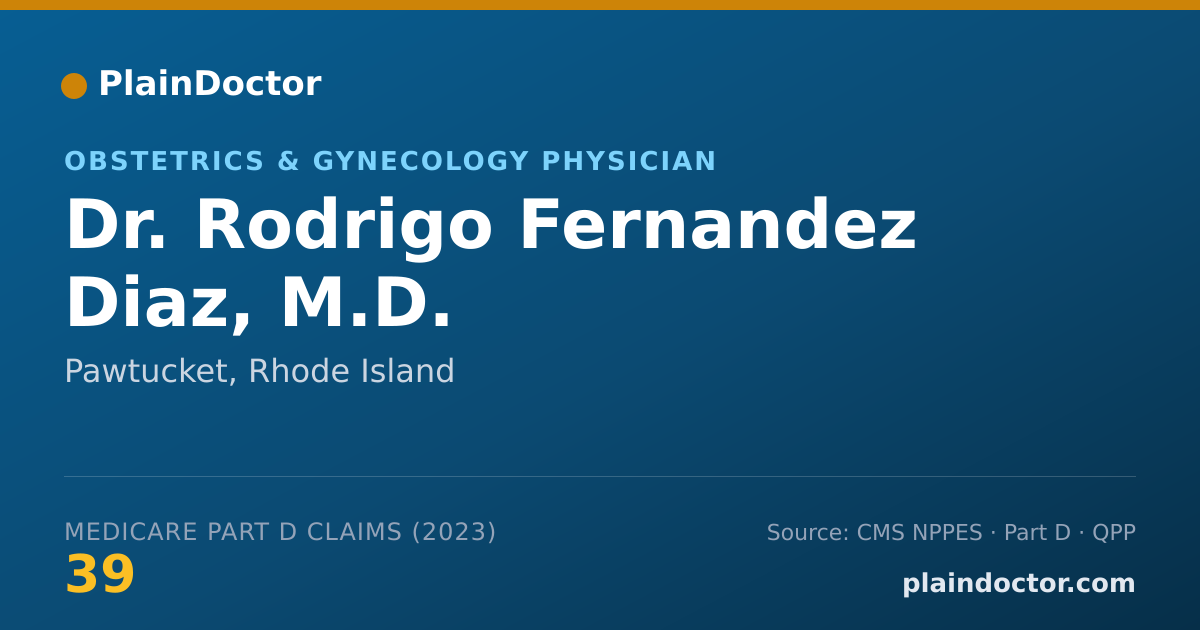 Shareable card for Rodrigo Fernandez Diaz, M.D. - Obstetrics & Gynecology Physician, Pawtucket, RI