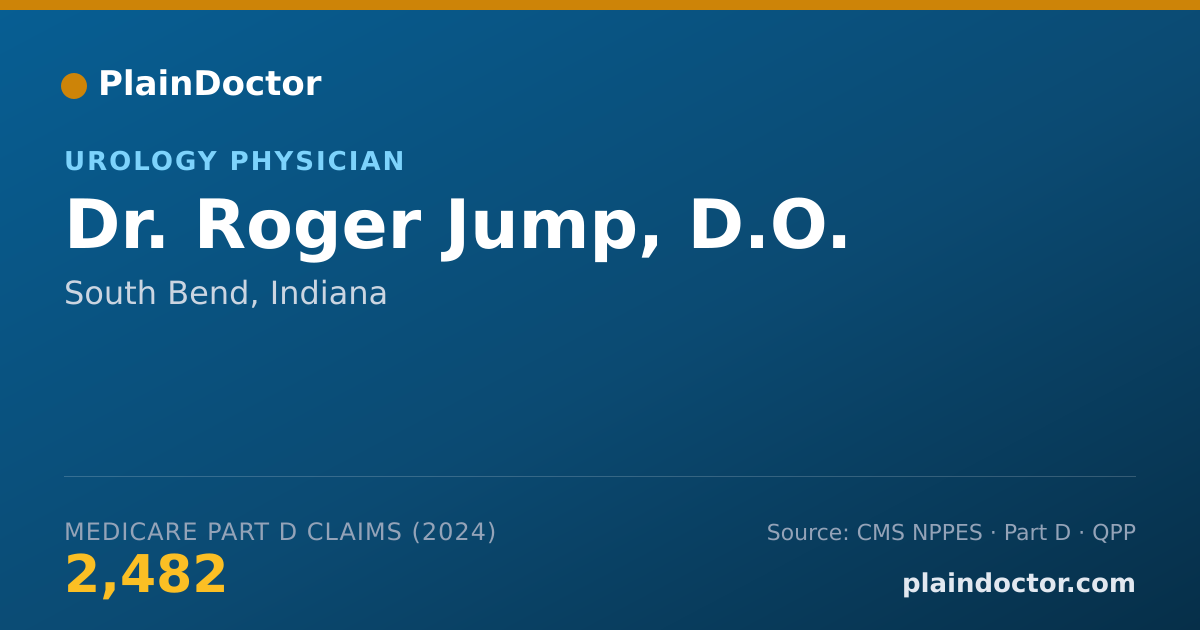 Shareable card for Roger Jump, D.O. - Urology Physician, South Bend, IN