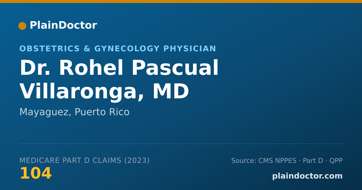 Shareable card for Rohel Pascual Villaronga, MD - Obstetrics & Gynecology Physician, Mayaguez, PR