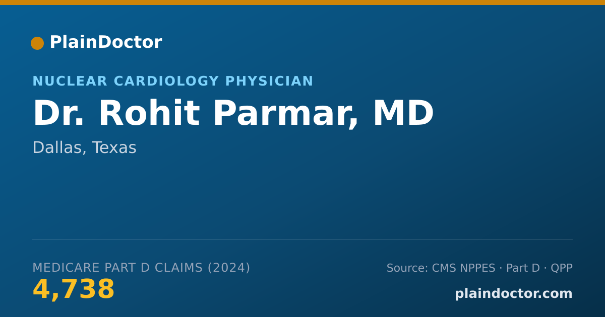 Shareable card for Rohit Parmar, MD - Cardiovascular Disease Physician, Dallas, TX