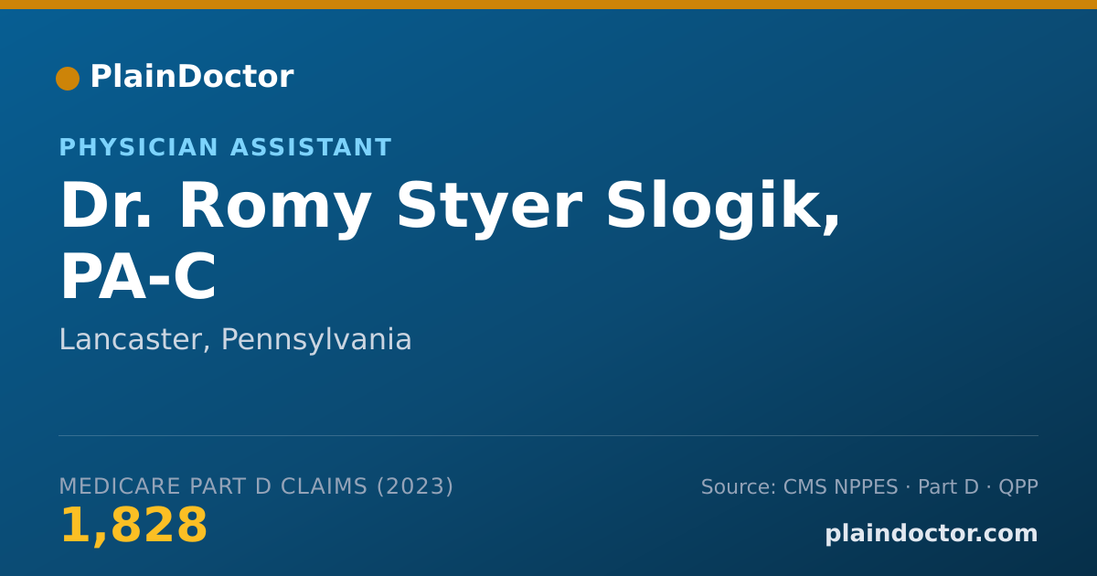 Shareable card for Romy Styer Slogik, PA-C - Physician Assistant, Lancaster, PA