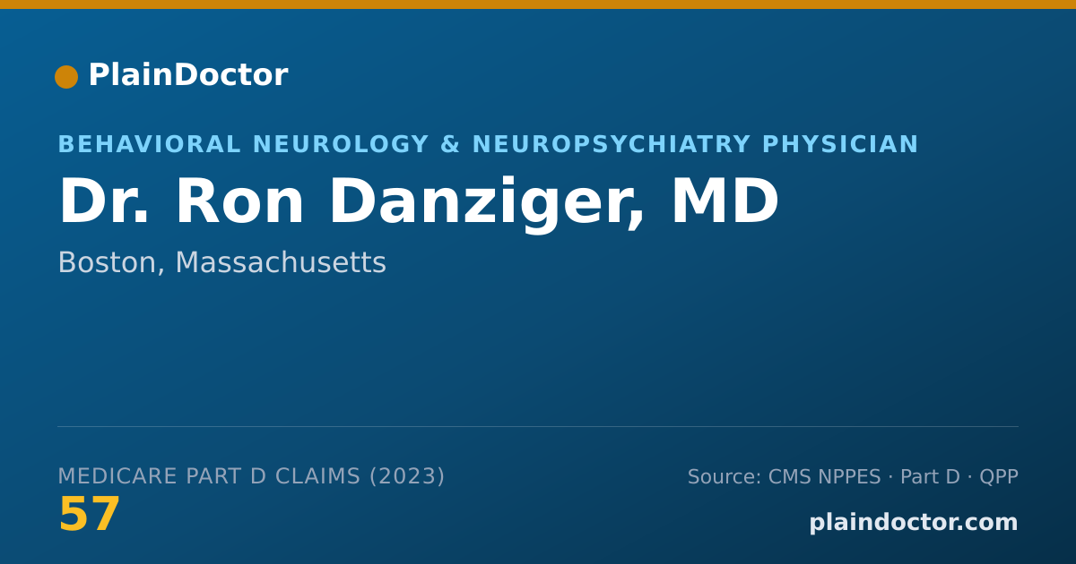 Shareable card for Ron Danziger, MD - Behavioral Neurology & Neuropsychiatry Physician, Boston, MA