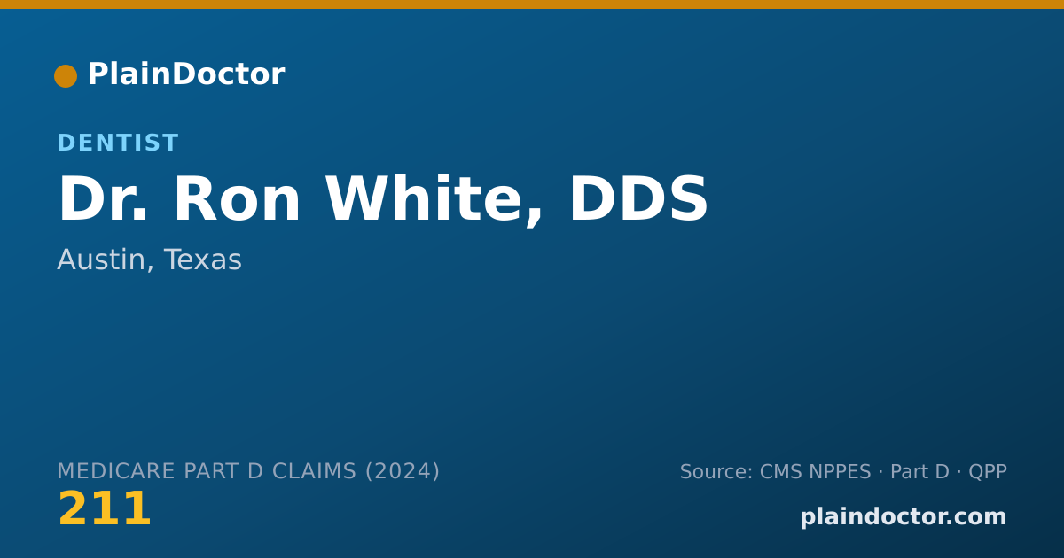 Shareable card for Ron White, DDS - Dentist, Austin, TX
