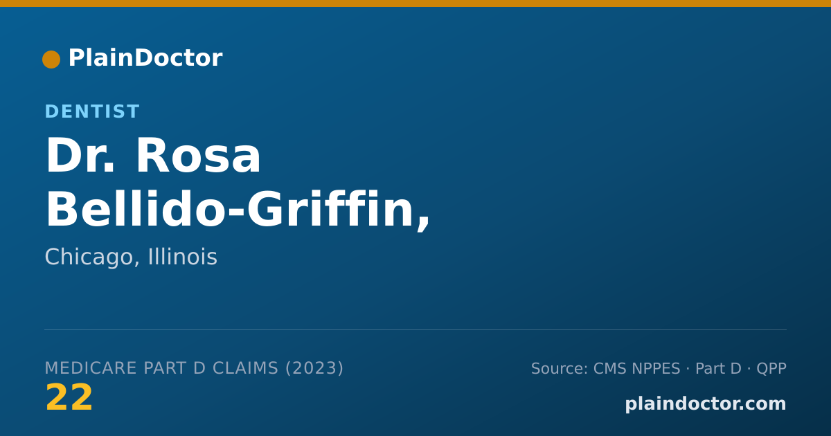 Shareable card for Rosa Bellido-Griffin, D.M.D. - Dentist, Chicago, IL