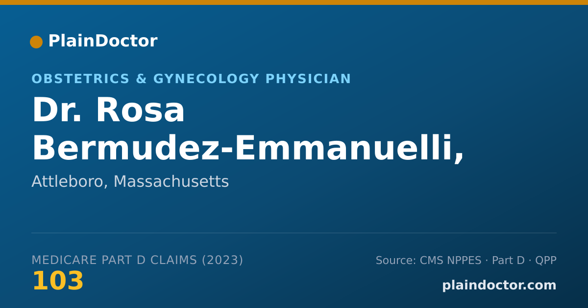 Shareable card for Rosa Bermudez-Emmanuelli, MD - Obstetrics & Gynecology Physician, Attleboro, MA