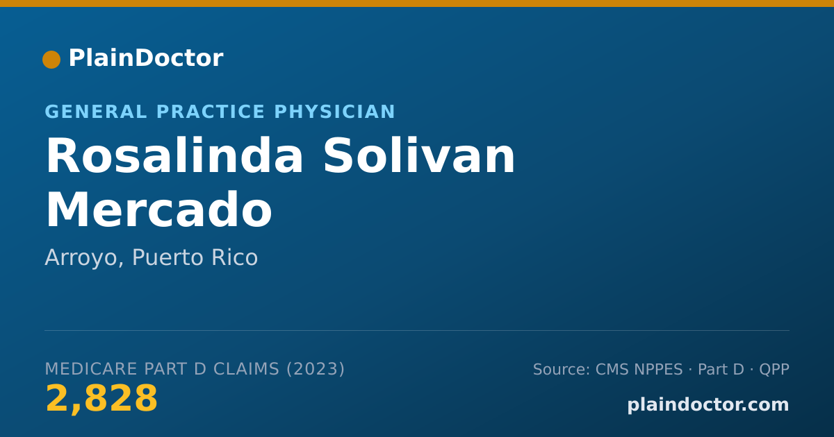 Shareable card for Rosalinda Solivan Mercado - General Practice Physician, Arroyo, PR