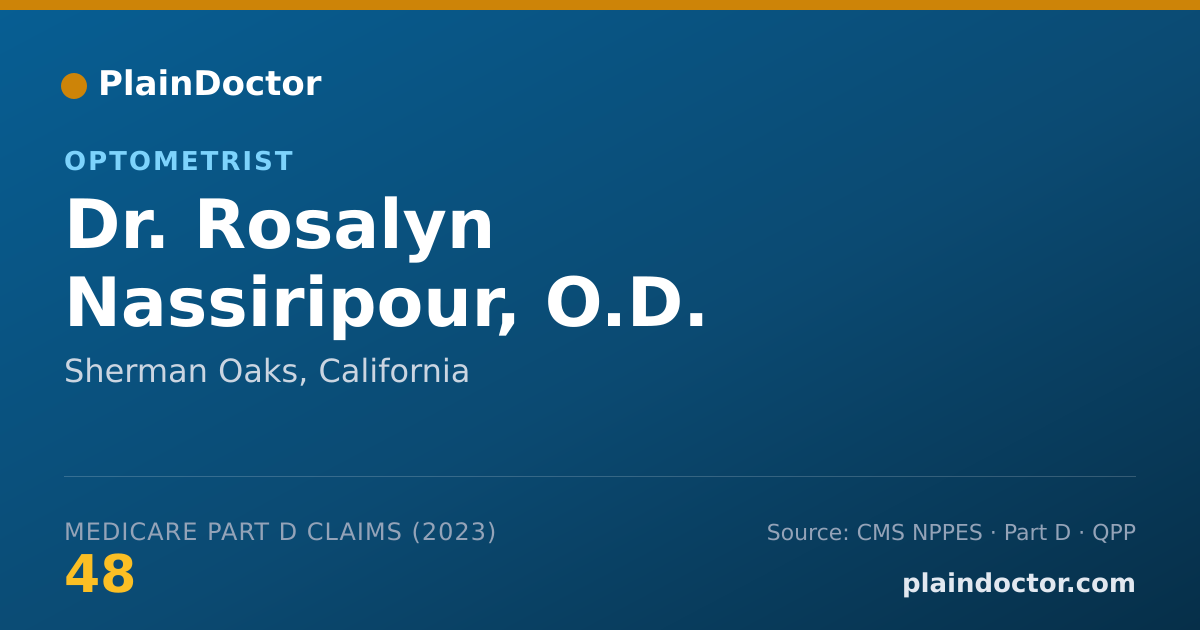 Shareable card for Rosalyn Nassiripour, O.D. - Optometrist, Sherman Oaks, CA