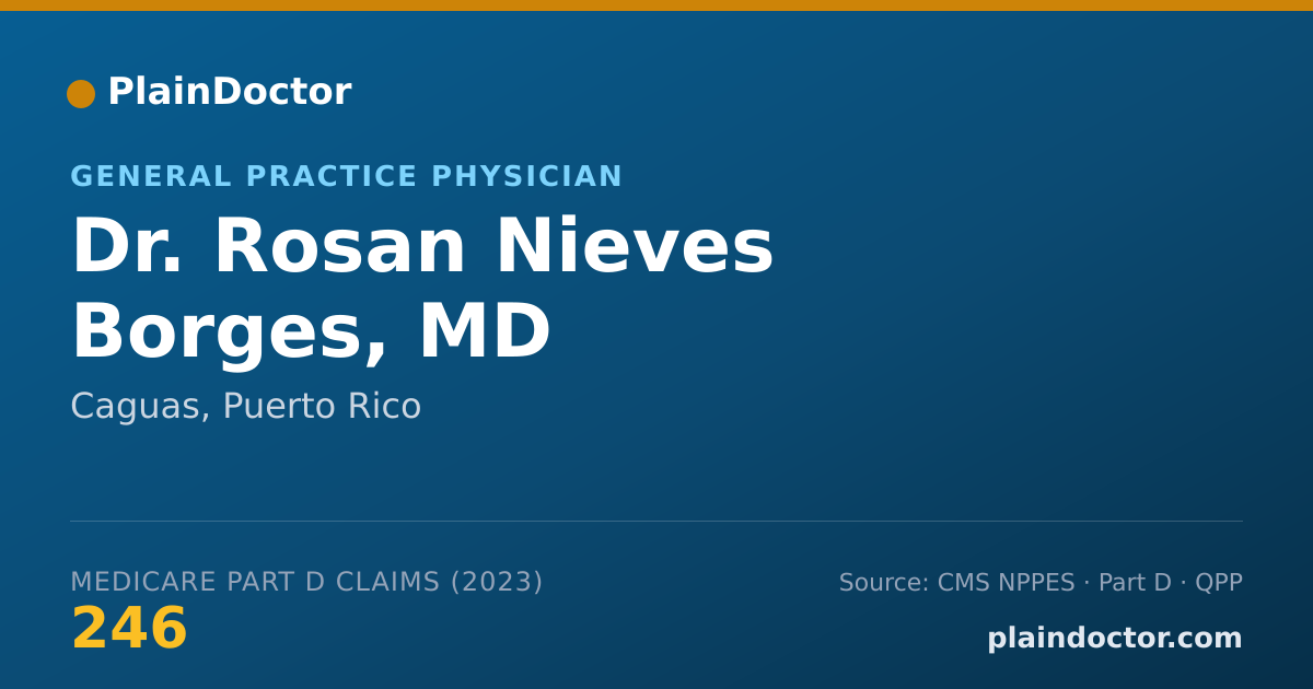 Shareable card for Rosan Nieves Borges, MD - General Practice Physician, Caguas, PR