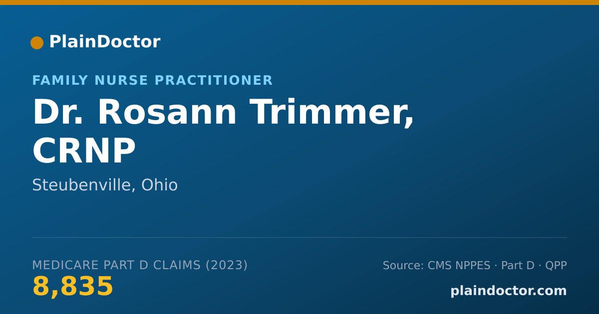 Shareable card for Rosann Trimmer, CRNP - Family Nurse Practitioner, Steubenville, OH