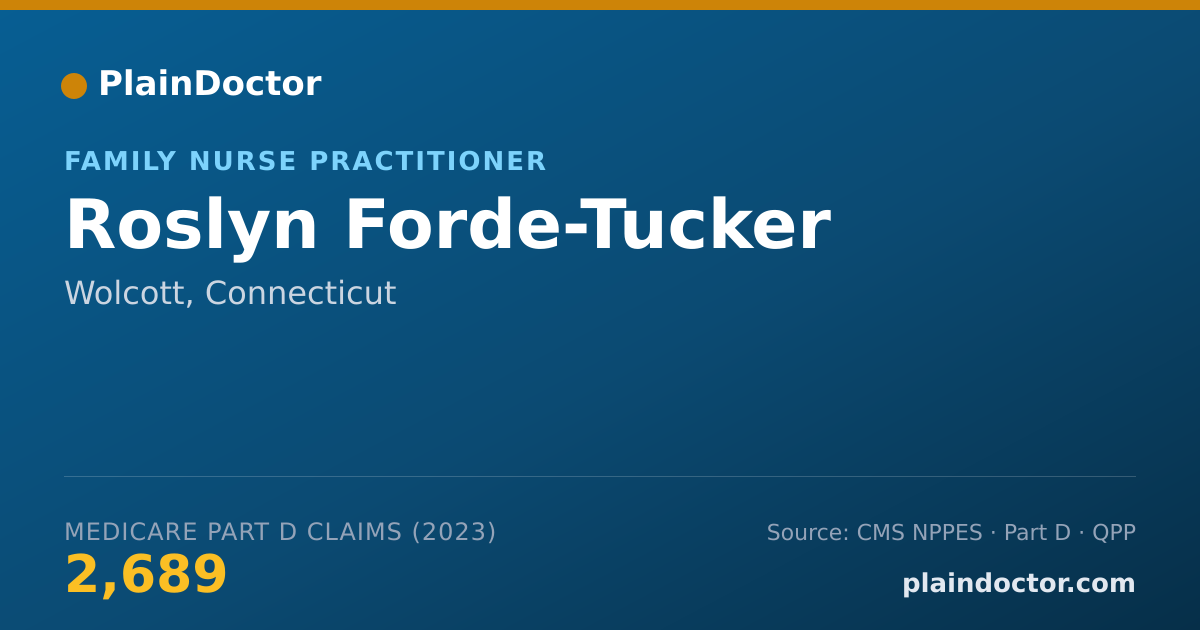 Shareable card for Roslyn Forde-Tucker - Family Nurse Practitioner, Wolcott, CT