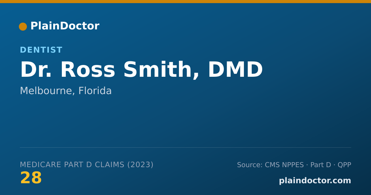 Shareable card for Ross Smith, DMD - Dentist, Melbourne, FL