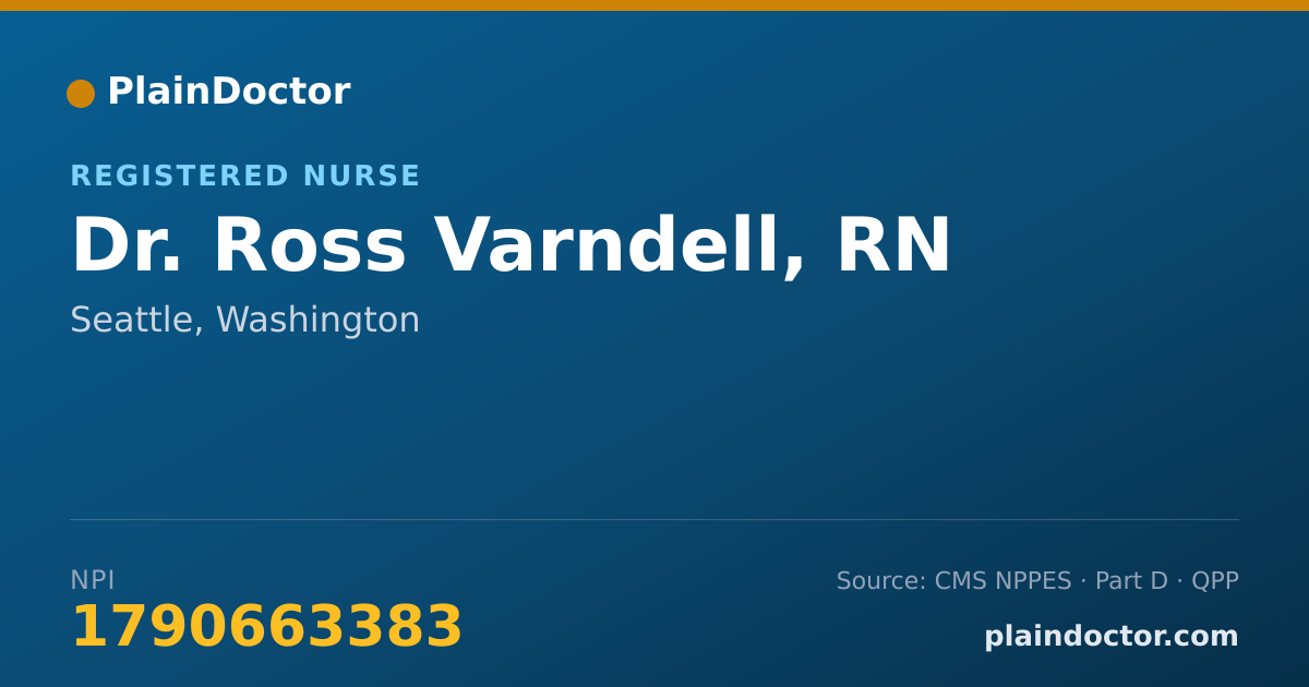 Shareable card for Ross Varndell, RN - Registered Nurse, Seattle, WA