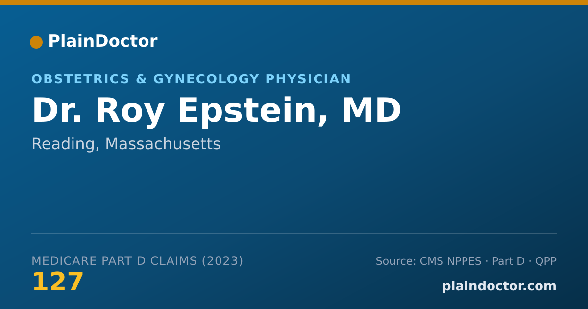Shareable card for Roy Epstein, MD - Obstetrics & Gynecology Physician, Reading, MA