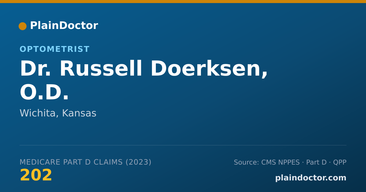 Shareable card for Russell Doerksen, O.D. - Optometrist, Wichita, KS