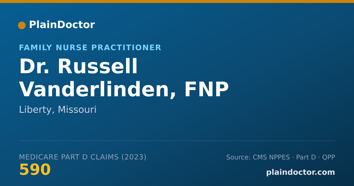 Shareable card for Russell Vanderlinden, FNP - Family Nurse Practitioner, Liberty, MO