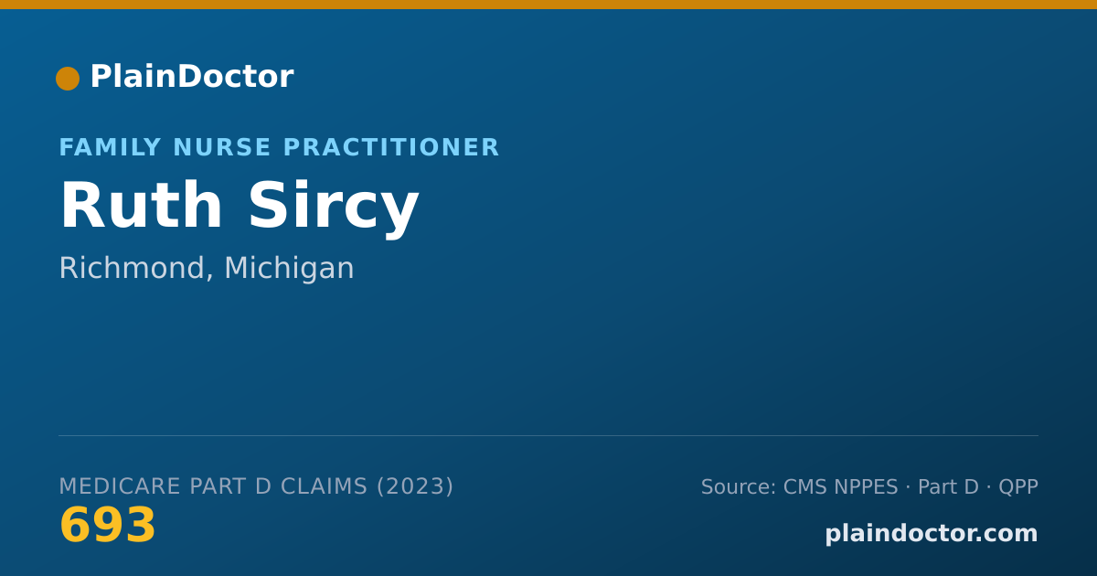 Shareable card for Ruth Sircy - Family Nurse Practitioner, Richmond, MI