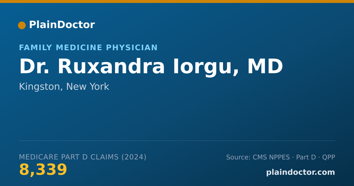 Shareable card for Ruxandra Iorgu, MD - Family Medicine Physician, Kingston, NY