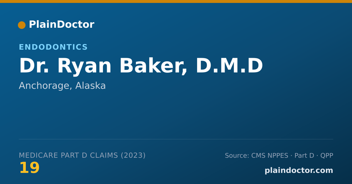 Shareable card for Ryan Baker, D.M.D - Endodontics, Anchorage, AK