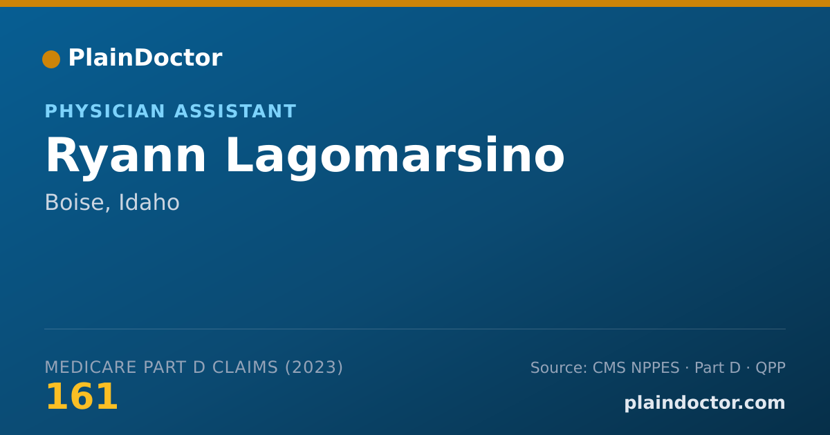 Shareable card for Ryann Lagomarsino - Physician Assistant, Boise, ID