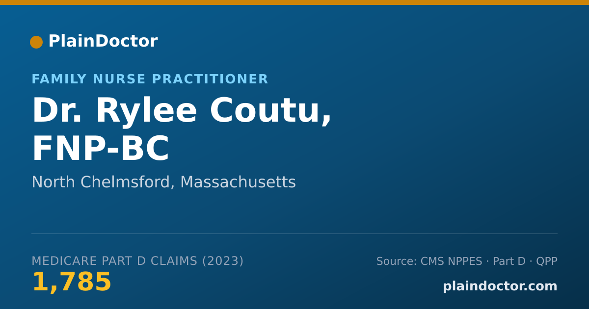 Shareable card for Rylee Coutu, FNP-BC - Family Nurse Practitioner, North Chelmsford, MA