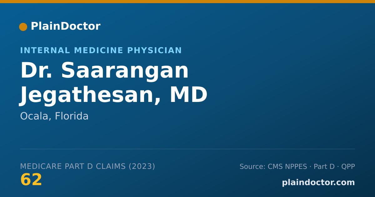 Shareable card for Saarangan Jegathesan, MD - Internal Medicine Physician, Ocala, FL