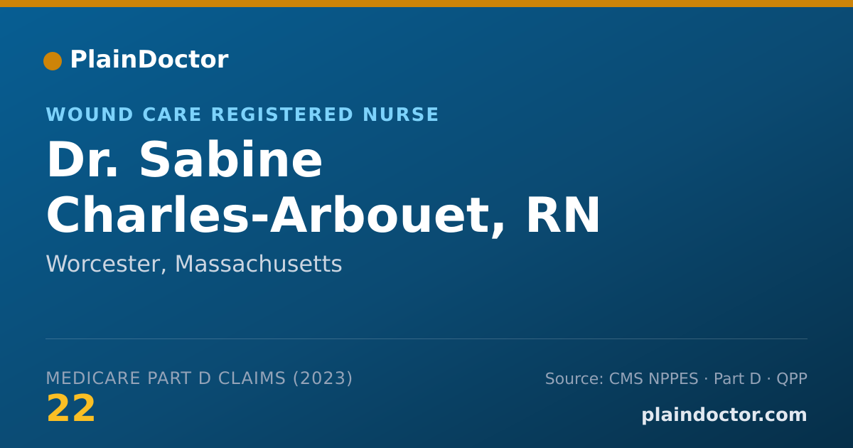 Shareable card for Sabine Charles-Arbouet, RN - Wound Care Registered Nurse, Worcester, MA