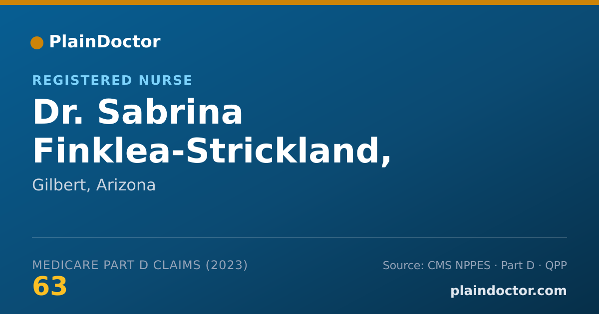 Shareable card for Sabrina Finklea-Strickland, MSN,FNP-C, PHN, FCN - Registered Nurse, Gilbert, AZ