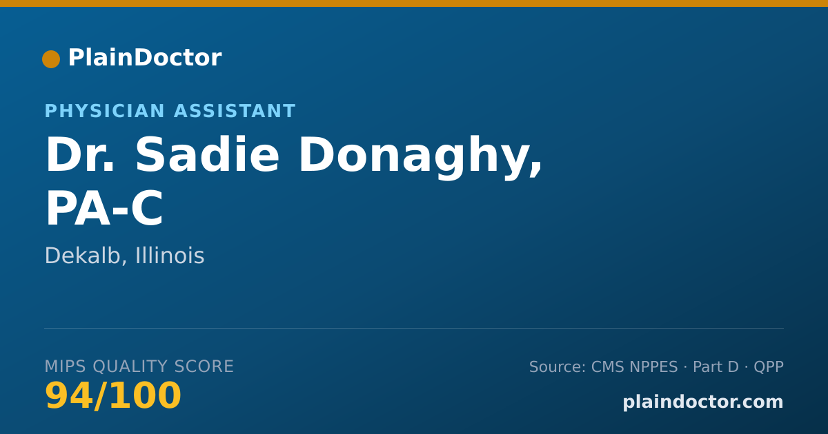 Shareable card for Sadie Donaghy, PA-C - Physician Assistant, Dekalb, IL