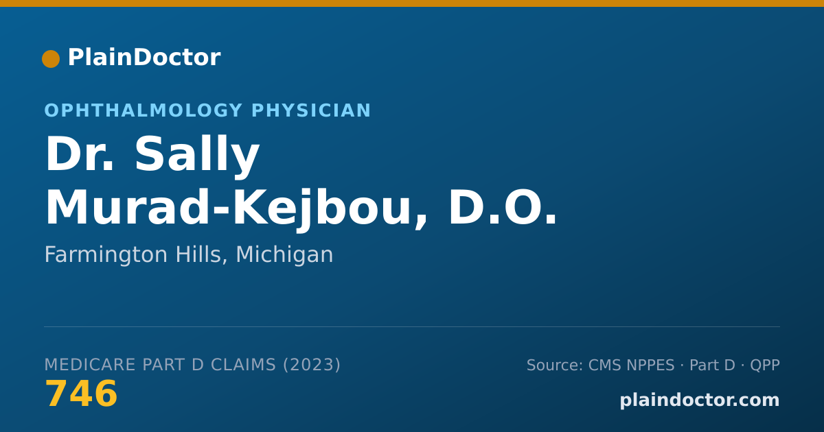 Shareable card for Sally Murad-Kejbou, D.O. - Ophthalmology Physician, Farmington Hills, MI