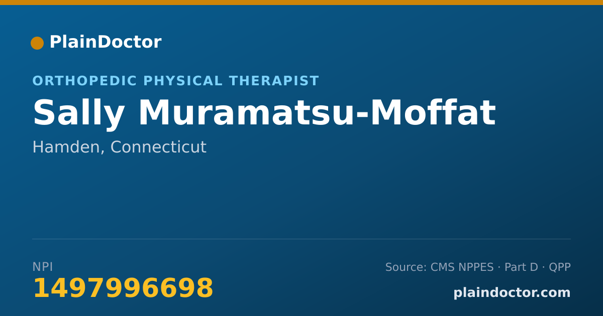 Shareable card for Sally Muramatsu-Moffat - Orthopedic Physical Therapist, Hamden, CT