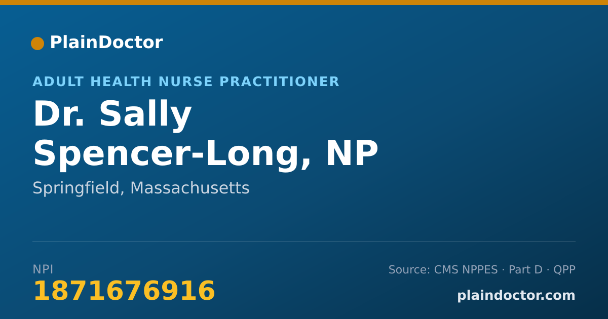 Shareable card for Sally Spencer-Long, NP - Adult Health Nurse Practitioner, Springfield, MA